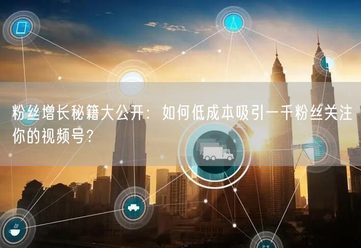 粉丝增长秘籍大公开：如何低成本吸引一千粉丝关注你的视频号？
