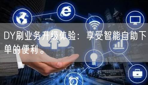 DY刷业务升级体验：享受智能自助下单的便