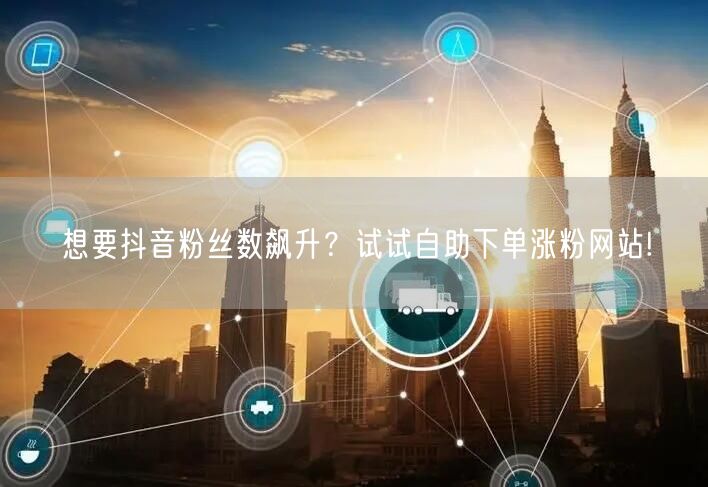 想要抖音粉丝数飙升？试试自助下单涨粉网站!