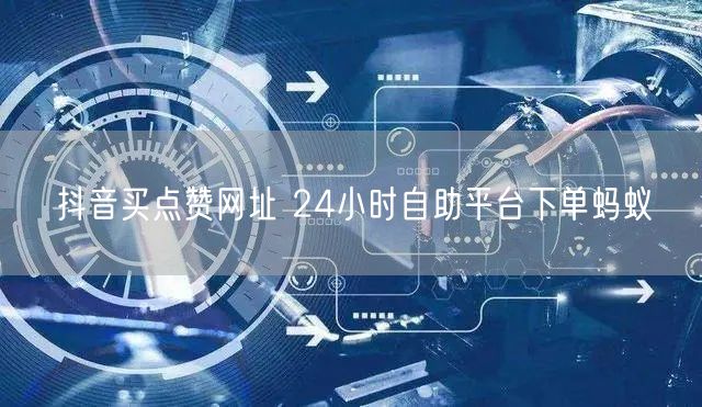 抖音买点赞网址 24小时自助平台下单蚂蚁